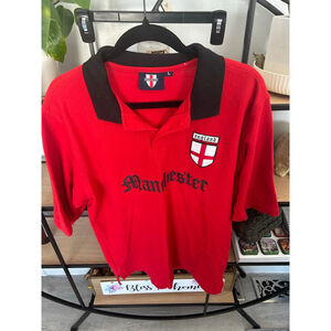 Men's Team Spirit Red & Black England Manchester Jersey L